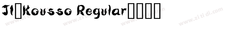 JI-Kousso Regular字体转换